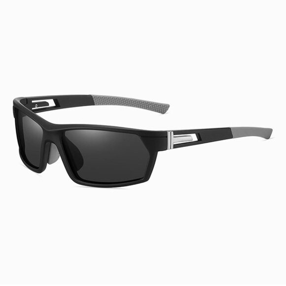 Black Men's UV400 Polarized Sunglasses - Picture 3 of 3